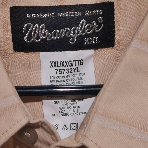 Wrangler 2xl diamond pearl snap shirt - Picture 3 of 6